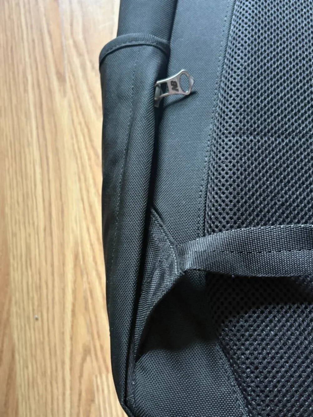 New Balance Flight Bag Fold-Top Roll-Top Backpack Black 24L